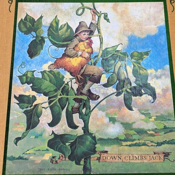 The Old Fashioned Storybook Cloth Bound Gold Edge Fairytale Volume 1985 - Picture 4 of 15